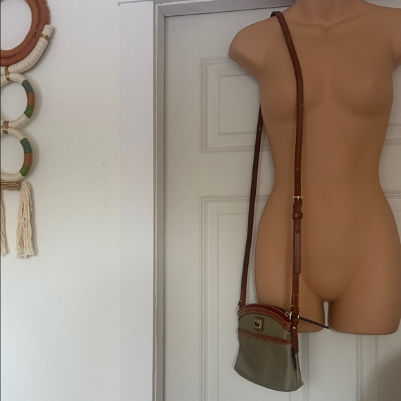 Dooney & Bourke Olive and Brown Crossbody Bag - Picture 2 of 8